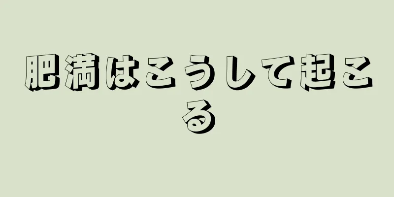 肥満はこうして起こる