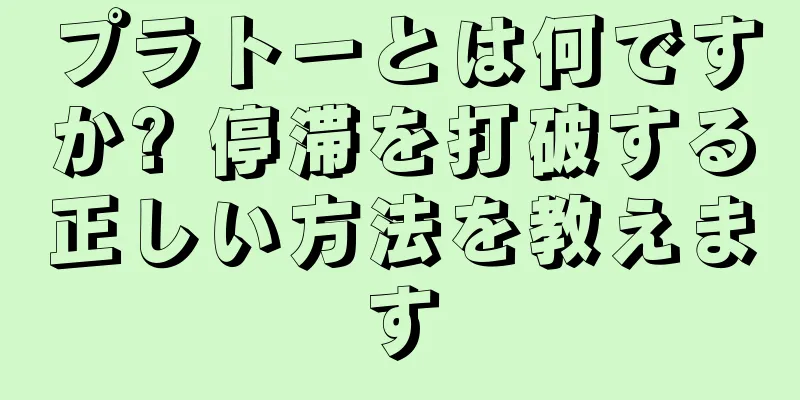 プラトーとは何ですか? 停滞を打破する正しい方法を教えます