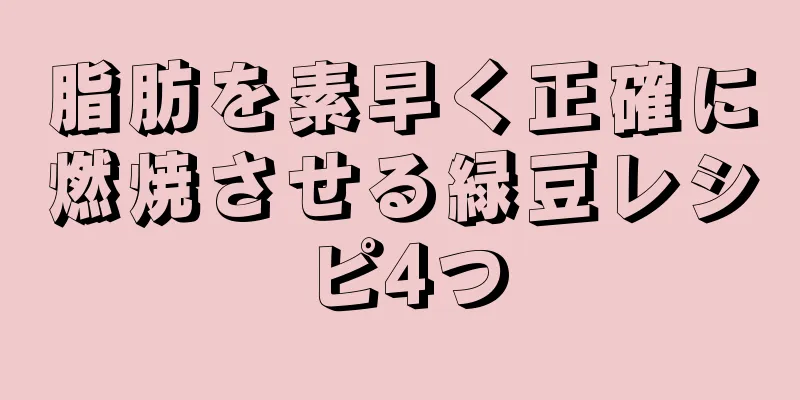 脂肪を素早く正確に燃焼させる緑豆レシピ4つ