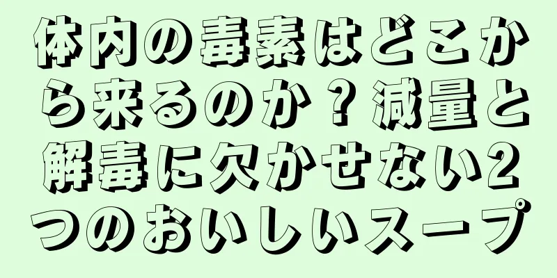 体内の毒素はどこから来るのか？減量と解毒に欠かせない2つのおいしいスープ