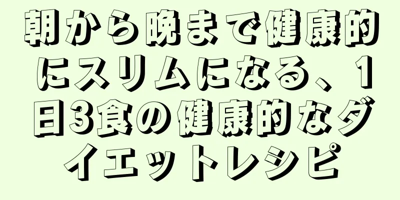 朝から晩まで健康的にスリムになる、1日3食の健康的なダイエットレシピ