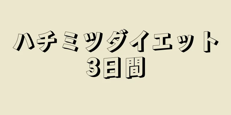 ハチミツダイエット3日間