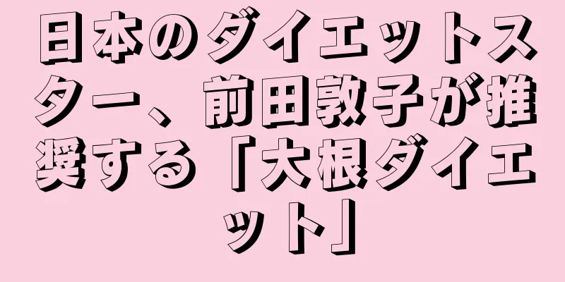 日本のダイエットスター、前田敦子が推奨する「大根ダイエット」