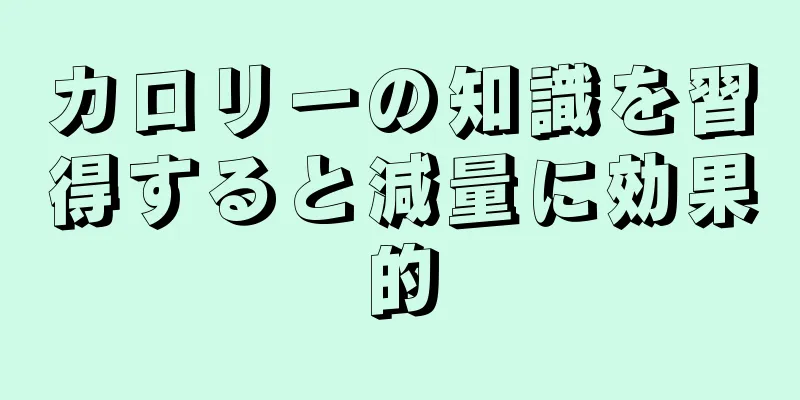 カロリーの知識を習得すると減量に効果的