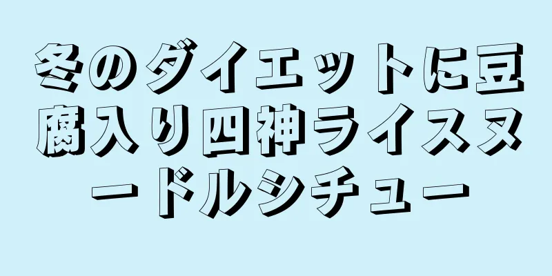 冬のダイエットに豆腐入り四神ライスヌードルシチュー