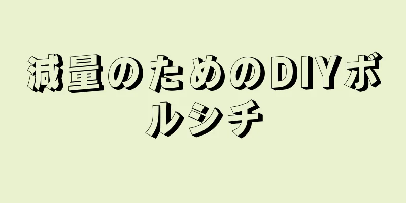 減量のためのDIYボルシチ