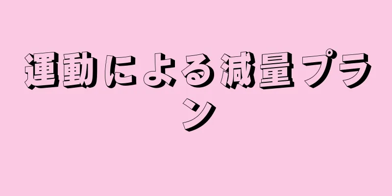 運動による減量プラン
