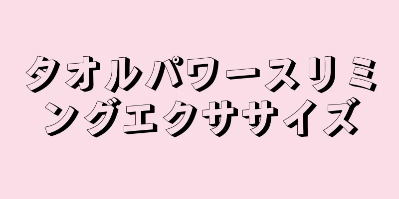 タオルパワースリミングエクササイズ