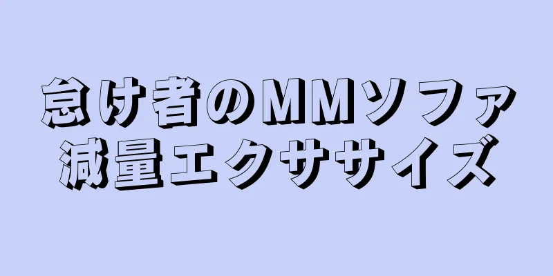 怠け者のMMソファ減量エクササイズ