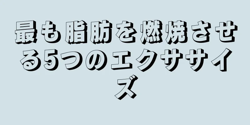 最も脂肪を燃焼させる5つのエクササイズ