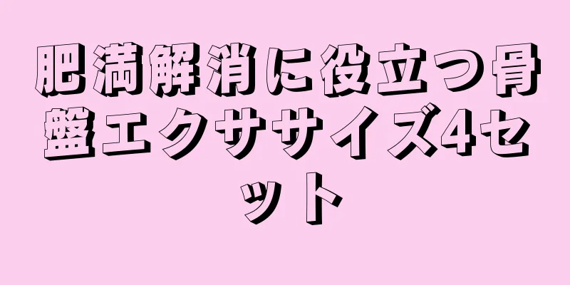 肥満解消に役立つ骨盤エクササイズ4セット