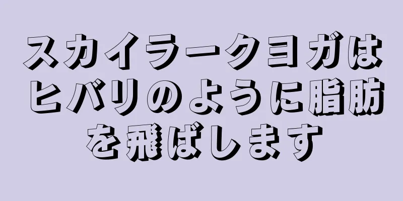 スカイラークヨガはヒバリのように脂肪を飛ばします