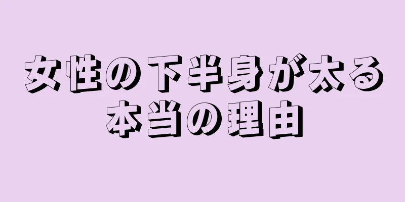 女性の下半身が太る本当の理由