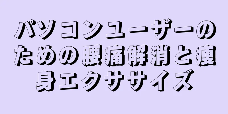 パソコンユーザーのための腰痛解消と痩身エクササイズ
