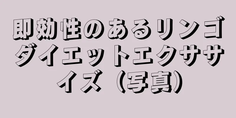 即効性のあるリンゴダイエットエクササイズ（写真）