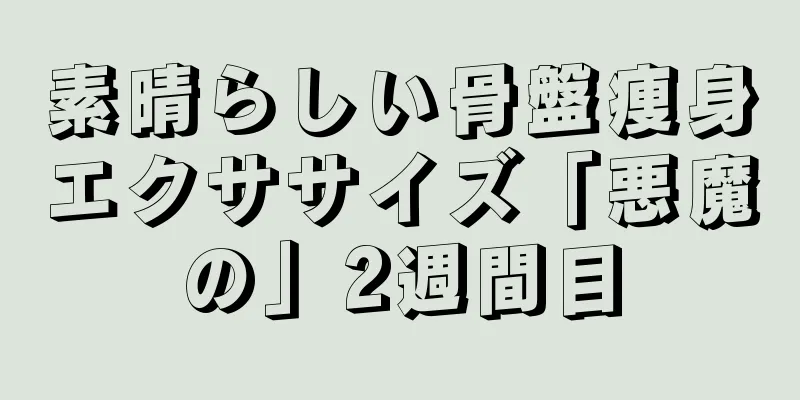 素晴らしい骨盤痩身エクササイズ「悪魔の」2週間目