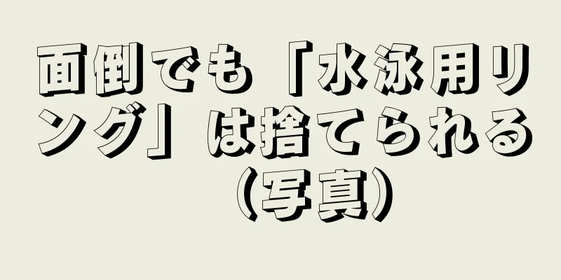 面倒でも「水泳用リング」は捨てられる（写真）