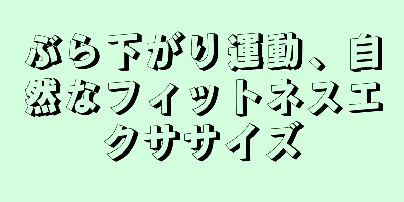 ぶら下がり運動、自然なフィットネスエクササイズ