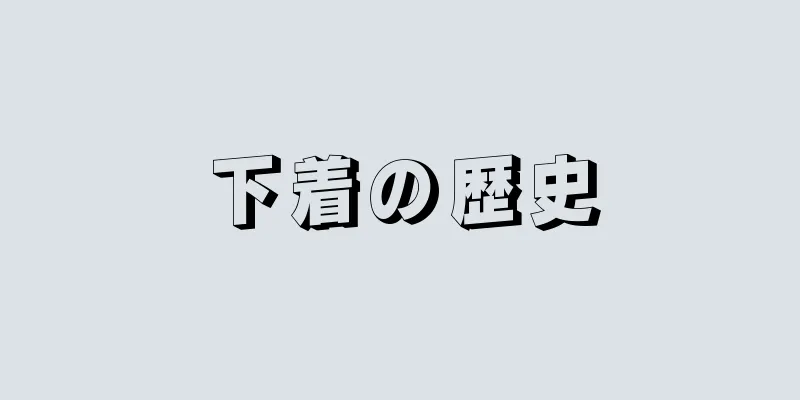 下着の歴史
