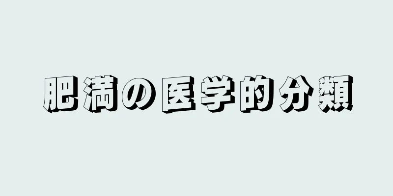 肥満の医学的分類